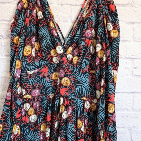 Trashy Diva Bianca Mini Dress 8 NEW Curious Corsage Bird Print 60s Retro Vintage - Picture 4 of 6